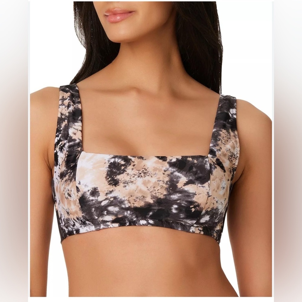 BAR III Women's Bikini Tie dye Swimsuit Top Large